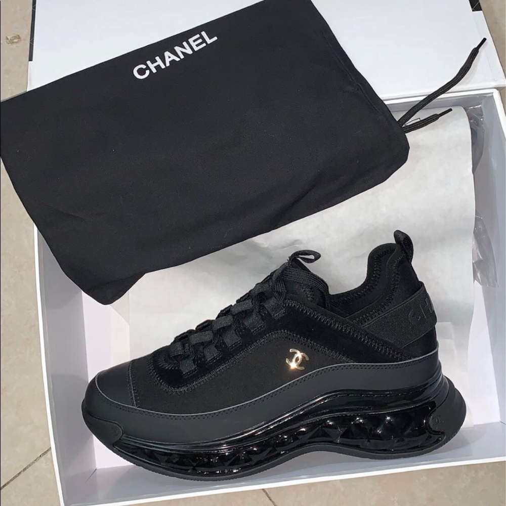 Chanel suede calfskin velvet & grosgrain